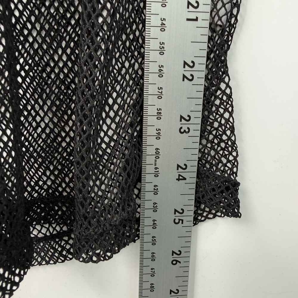 Lip Service Mesh Long Sleeve Top Womens XL Black LS-148 Goth Punk Y2K Rave - Picture 4 of 7